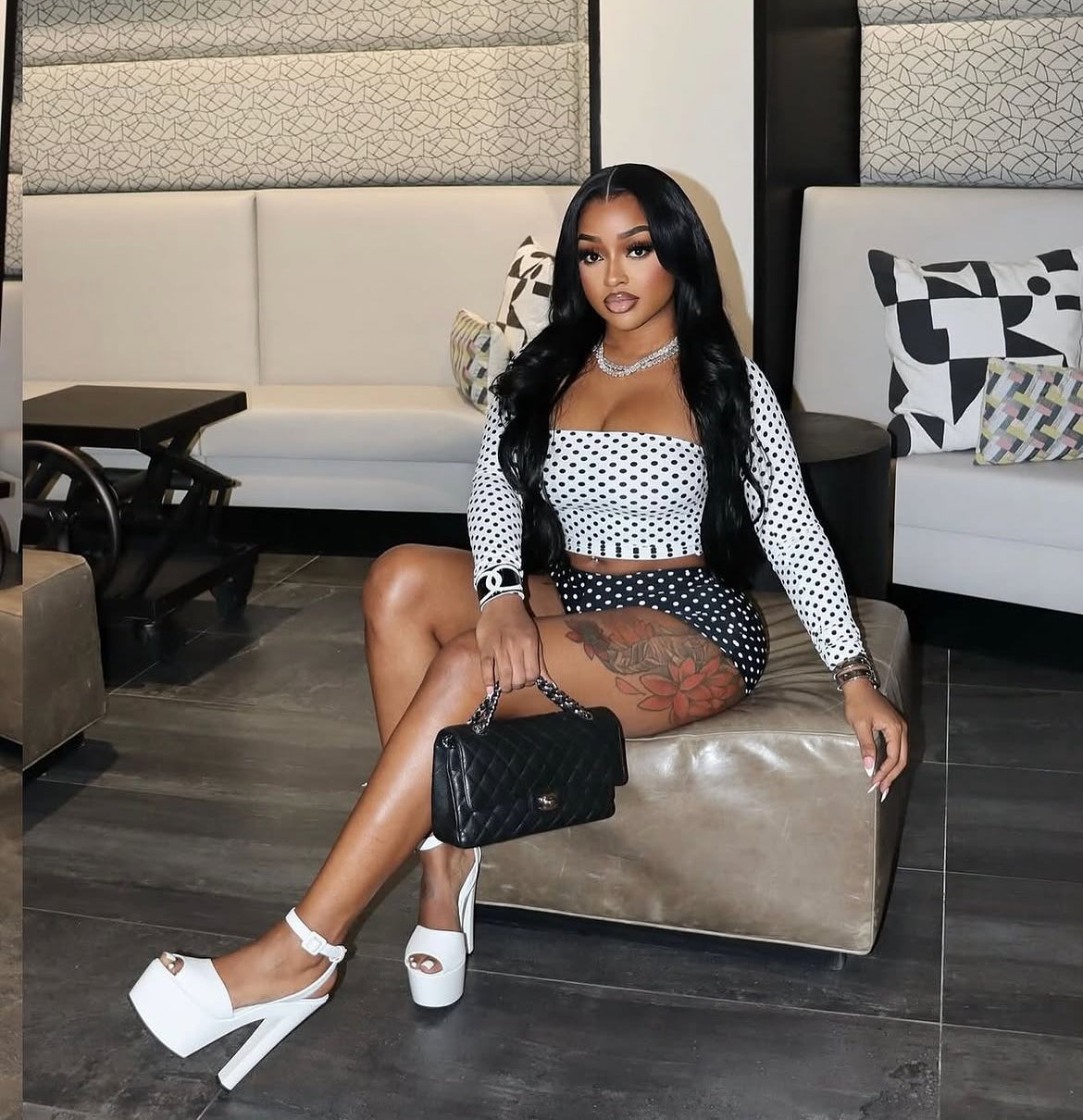 Three Piece Polka Dot